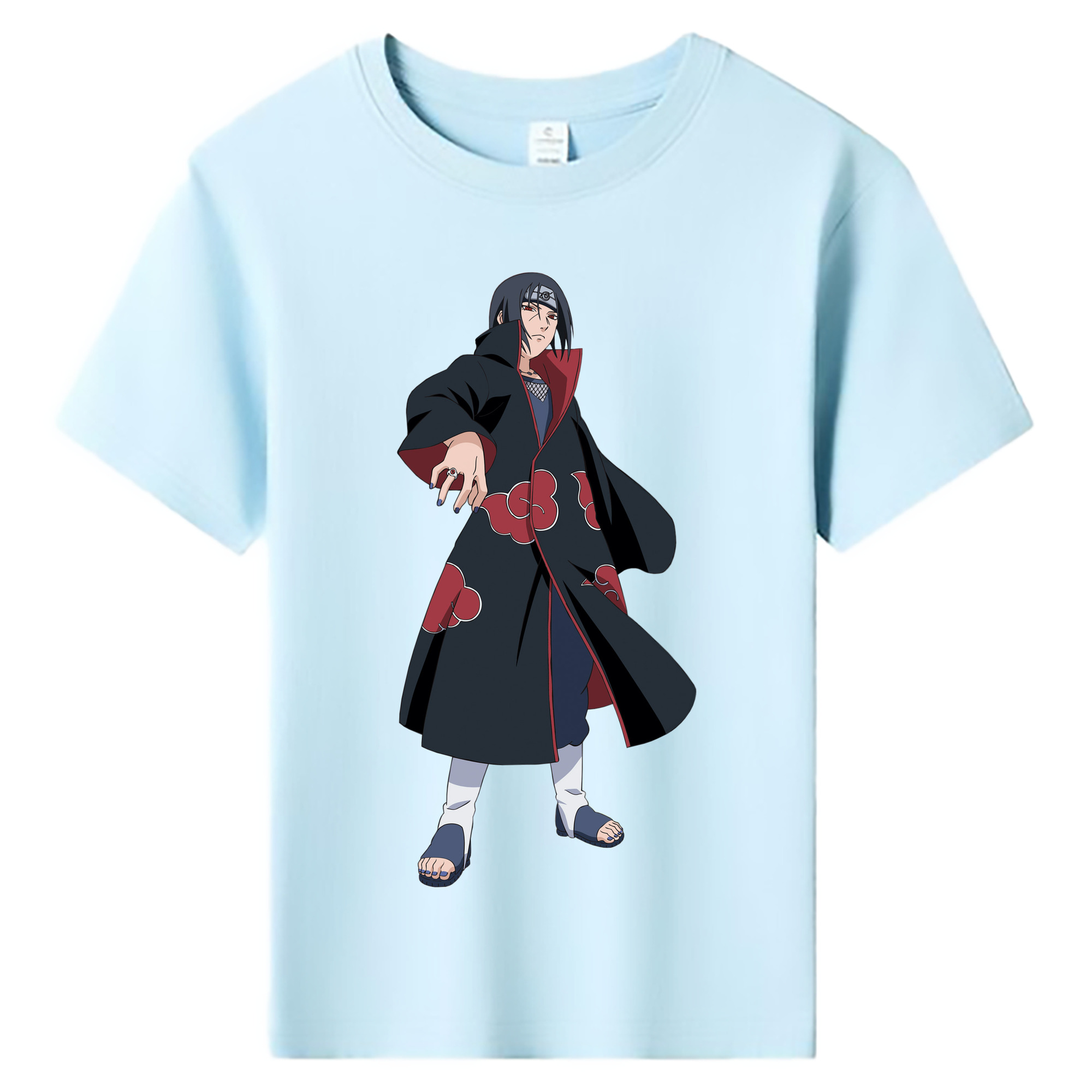 （画像用） NARUTO -ナルト- うちは イタチ Uchiha Itachi 綿100％キッズTシャツ（フロントプリント）